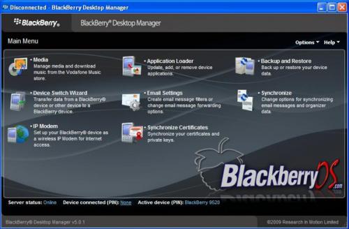Blackberry Downloads Desktop Manager 4.3
